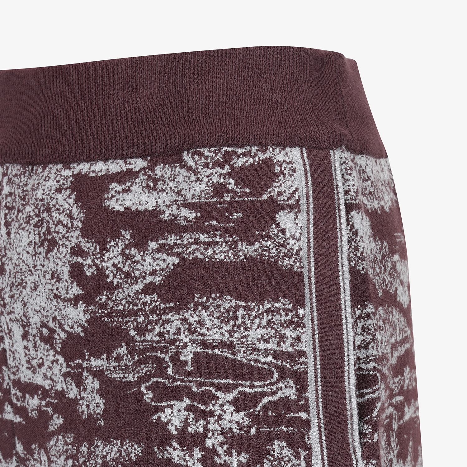 사우스케이프 여성 남해 헤리티지 니트 숏팬츠_와인