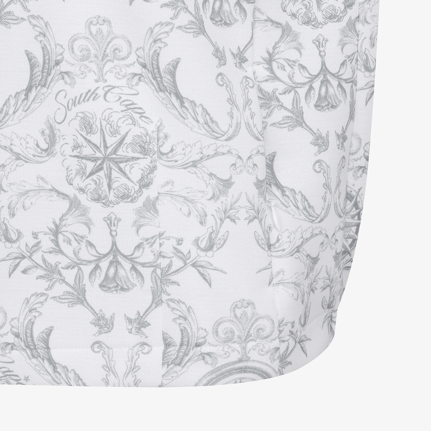 여성 사우스크로스 하이넥 후드 베스트_그레이