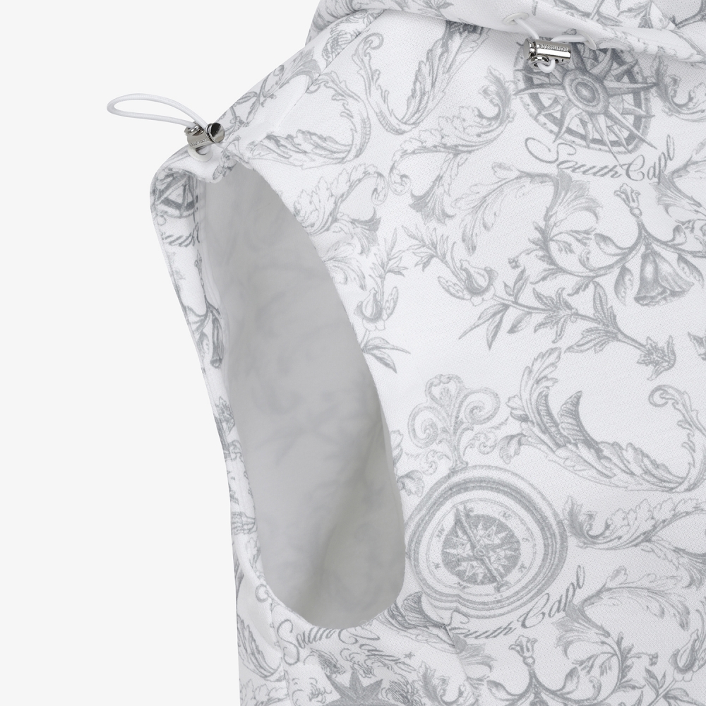 여성 사우스크로스 하이넥 후드 베스트_그레이