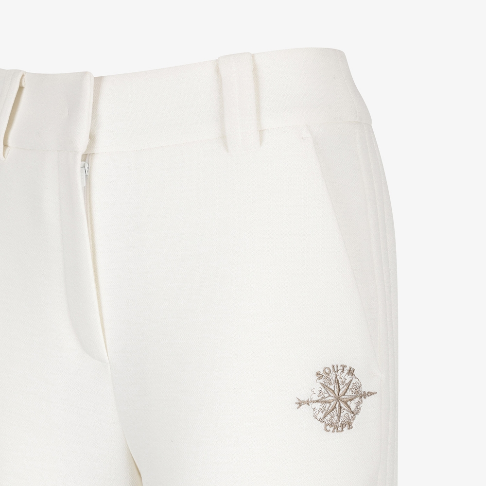 여성 사우스크로스 와이드 저지 팬츠_아이보리