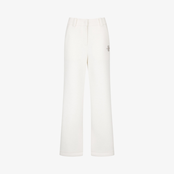 여성 사우스크로스 와이드 저지 팬츠_아이보리