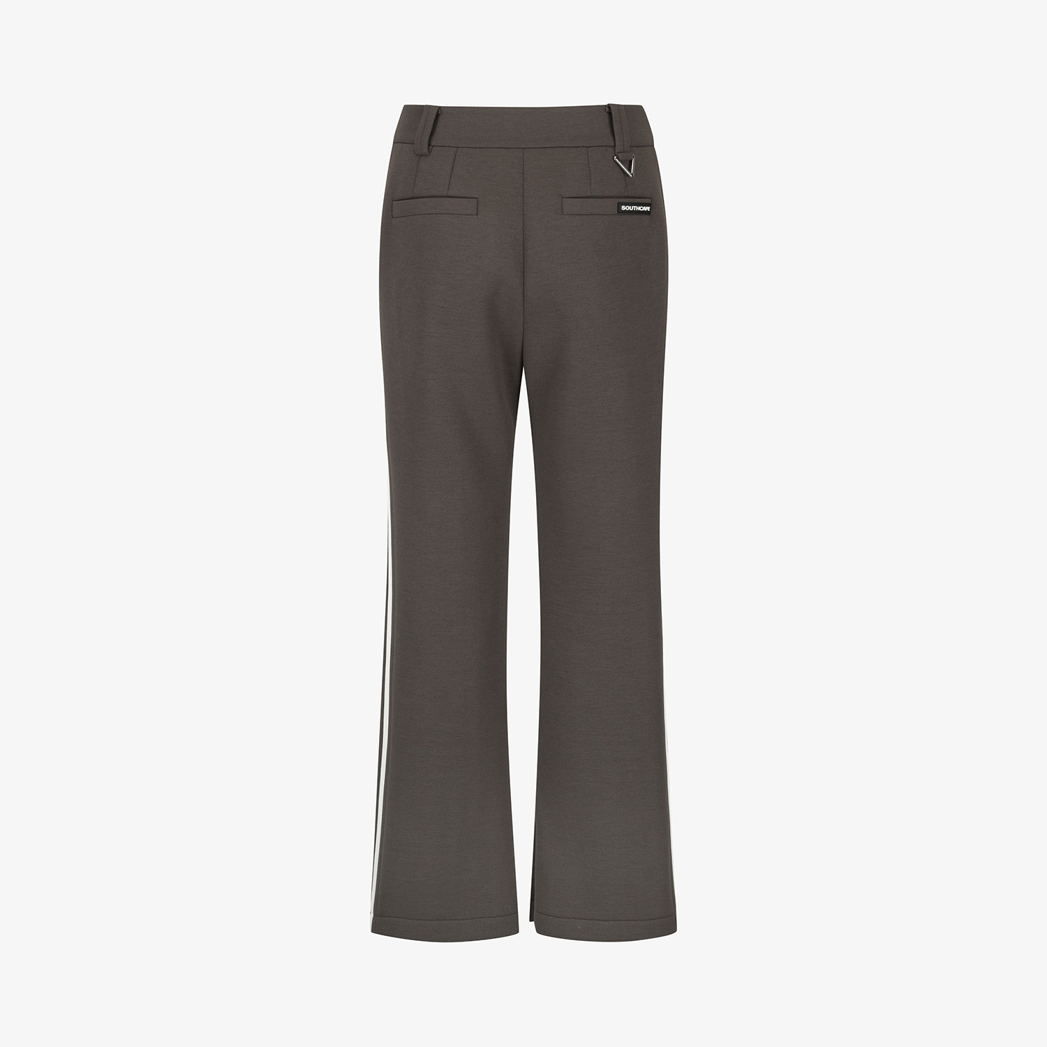 여성 사우스크로스 사이드 배색 라인 팬츠_브라운