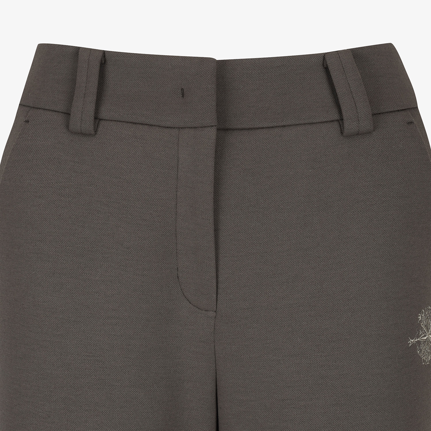 여성 사우스크로스 사이드 배색 라인 팬츠_브라운