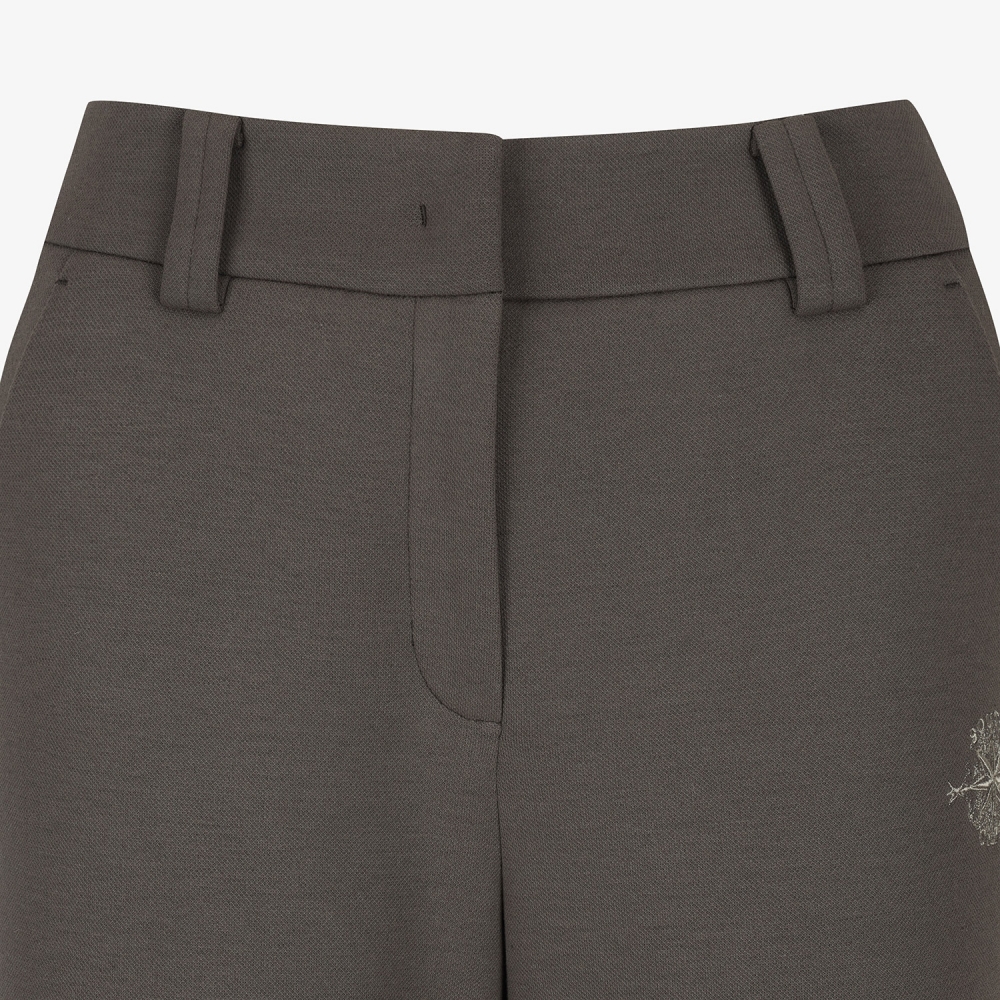 여성 사우스크로스 사이드 배색 라인 팬츠_브라운