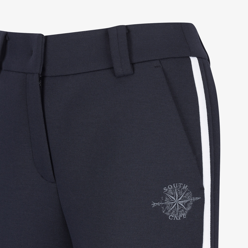 여성 사우스크로스 사이드 배색 라인 팬츠_다크 네이비