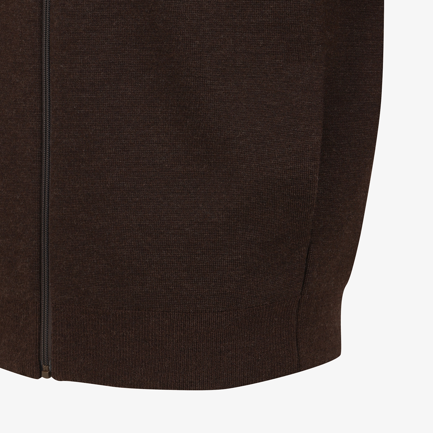 남성 사우스크로스 베이스볼 카라 니트 집업_브라운