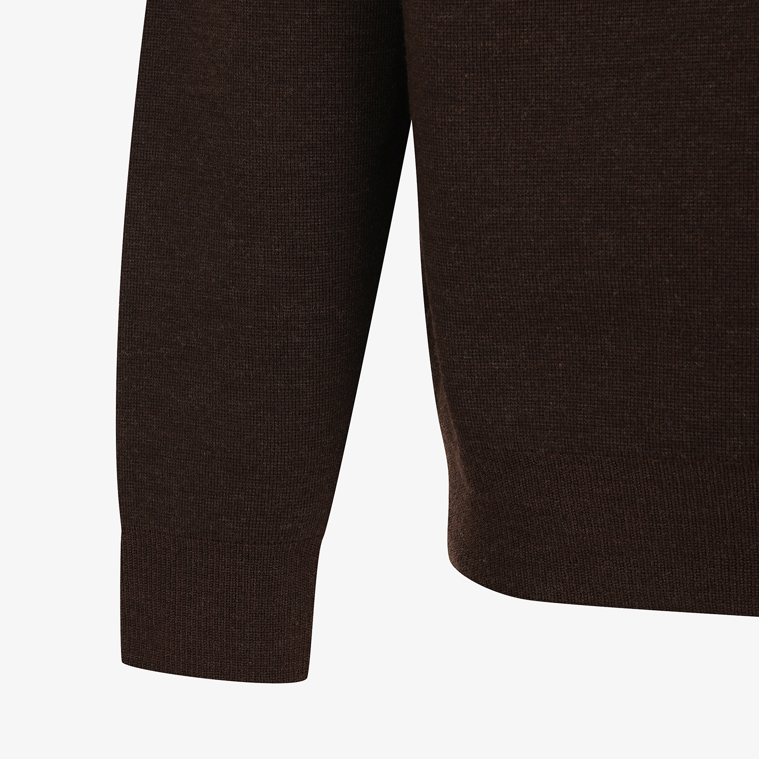 남성 사우스크로스 베이스볼 카라 니트 집업_브라운