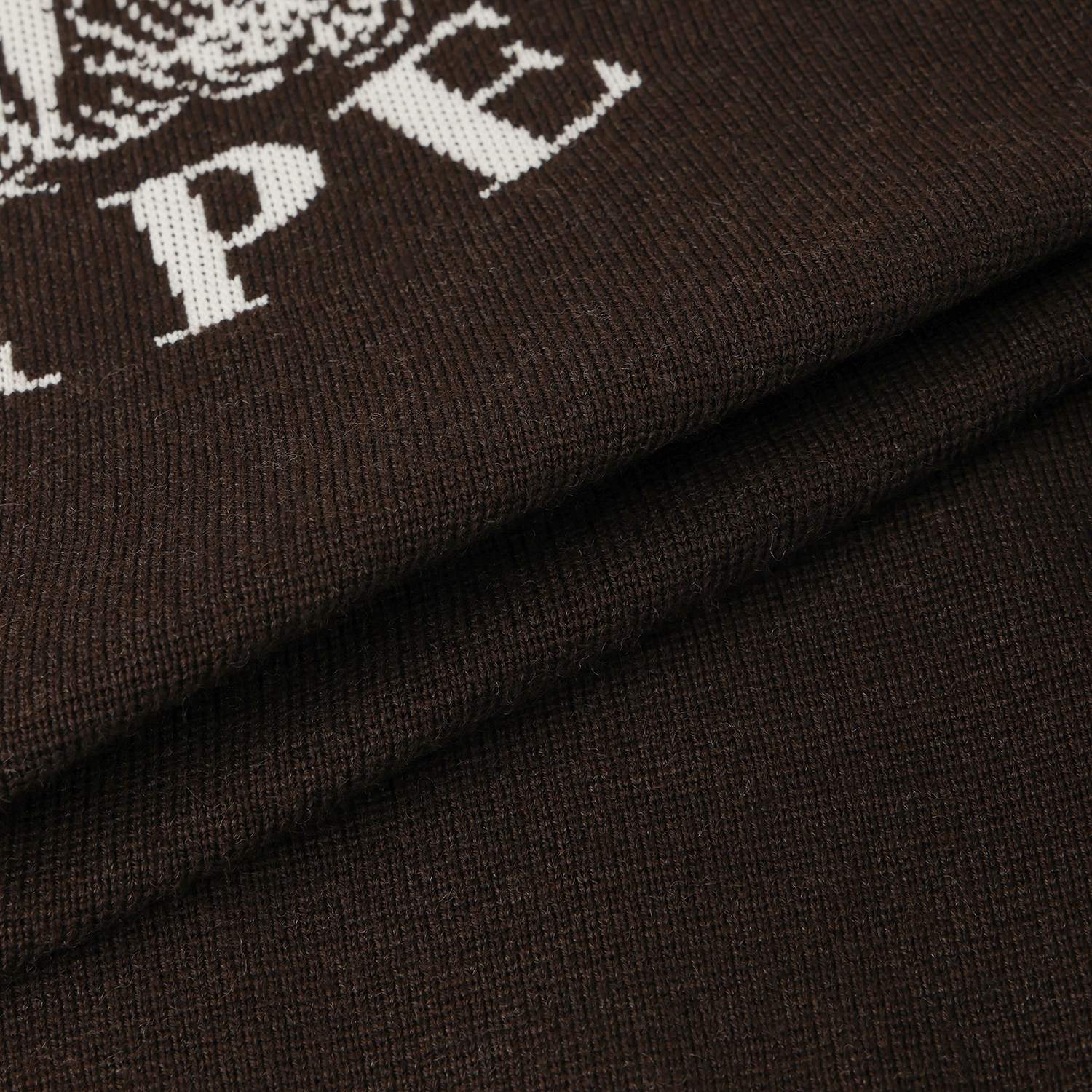 남성 사우스크로스 베이스볼 카라 니트 집업_브라운