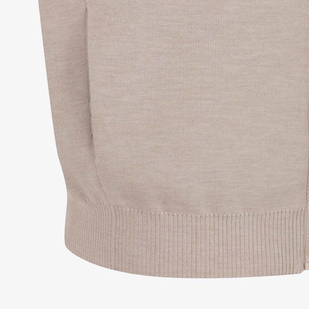 사우스케이프 남성 남해 헤리티지 집업 니트 베스트_라이트 베이지