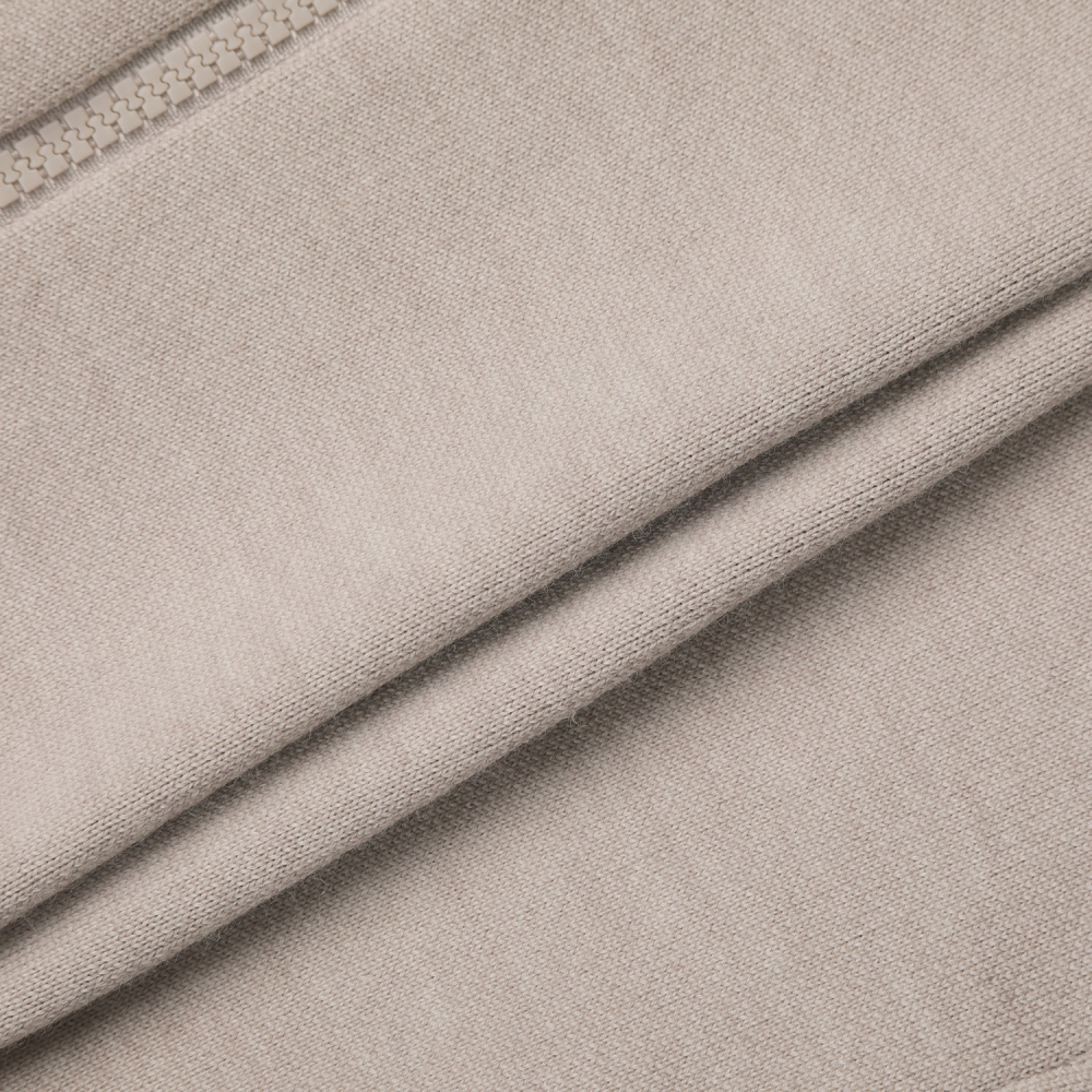 사우스케이프 남성 남해 헤리티지 집업 니트 베스트_라이트 베이지