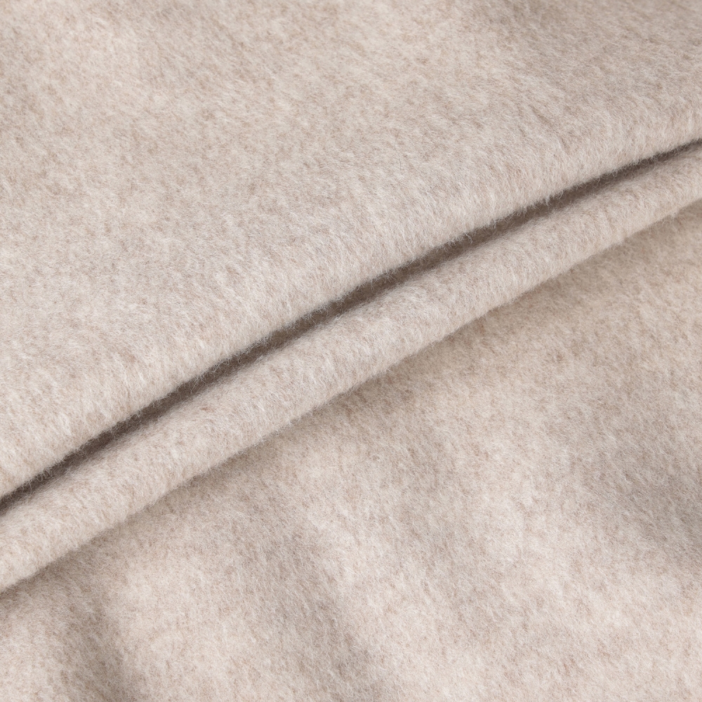 남성 사우스크로스 울 하이넥 집업 베스트_베이지