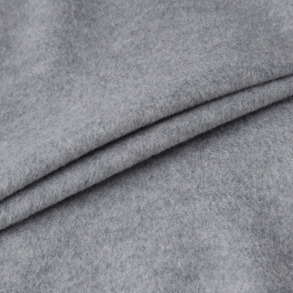 남성 사우스크로스 울 하이넥 집업 베스트_멜란지 그레이