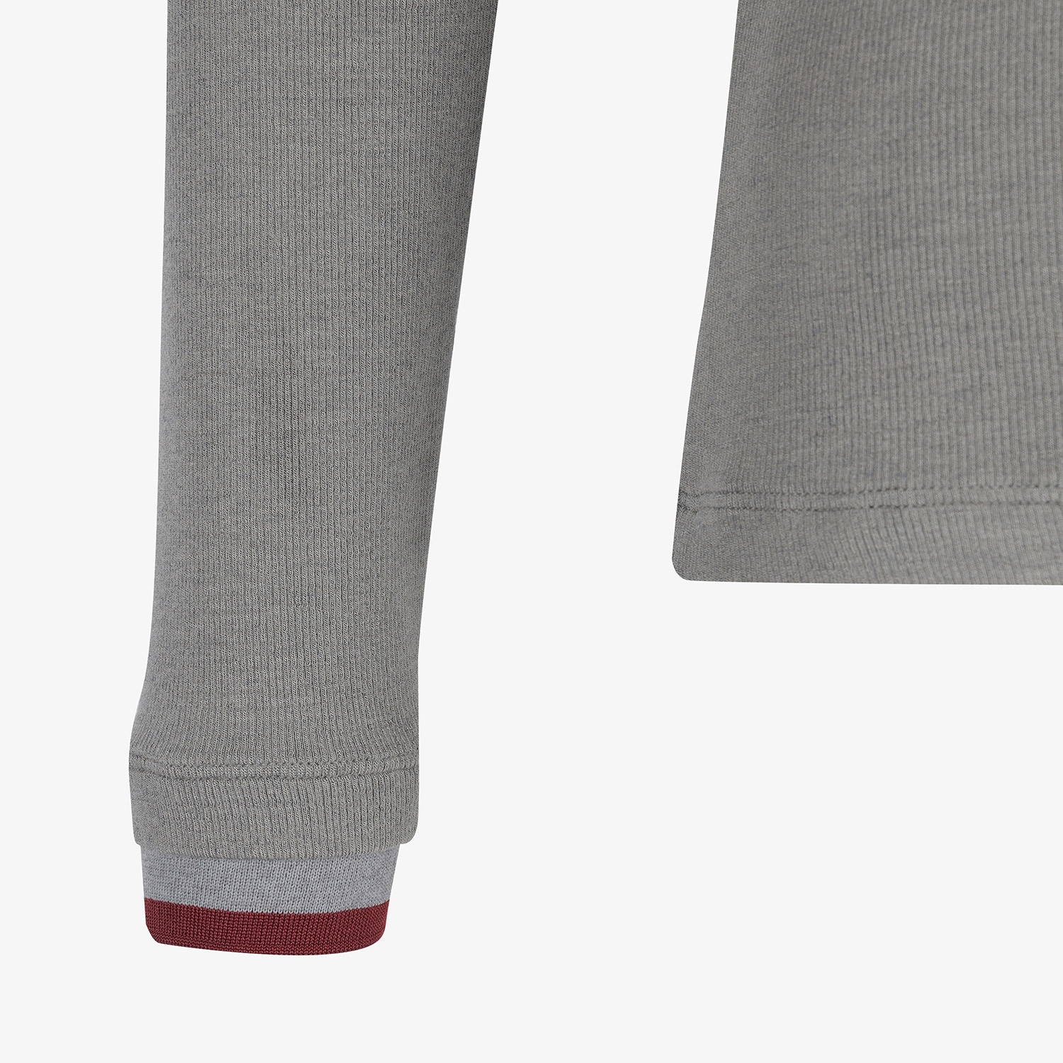 사우스케이프 여성 후드 하프집 베이스레이어_그레이