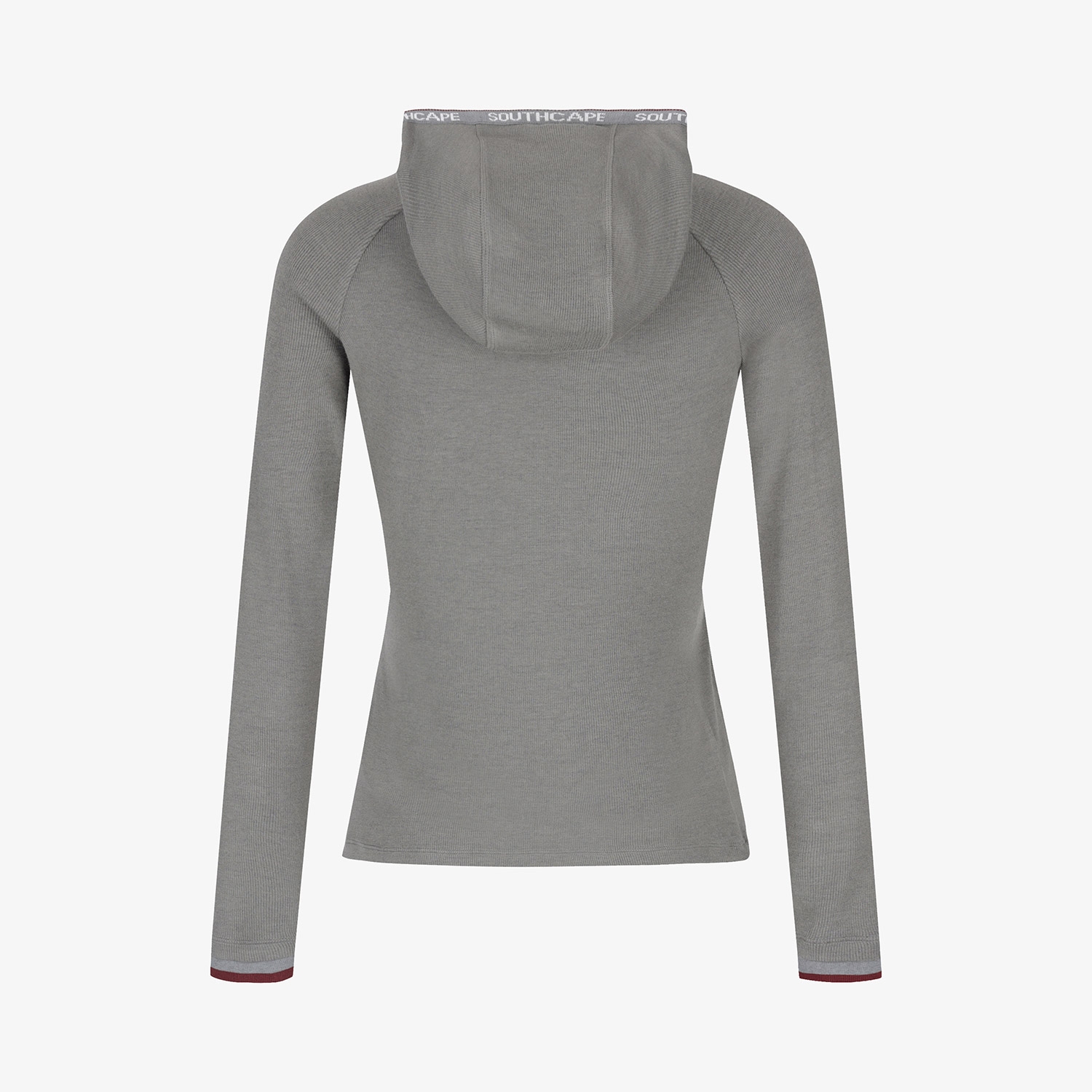 사우스케이프 여성 후드 하프집 베이스레이어_그레이