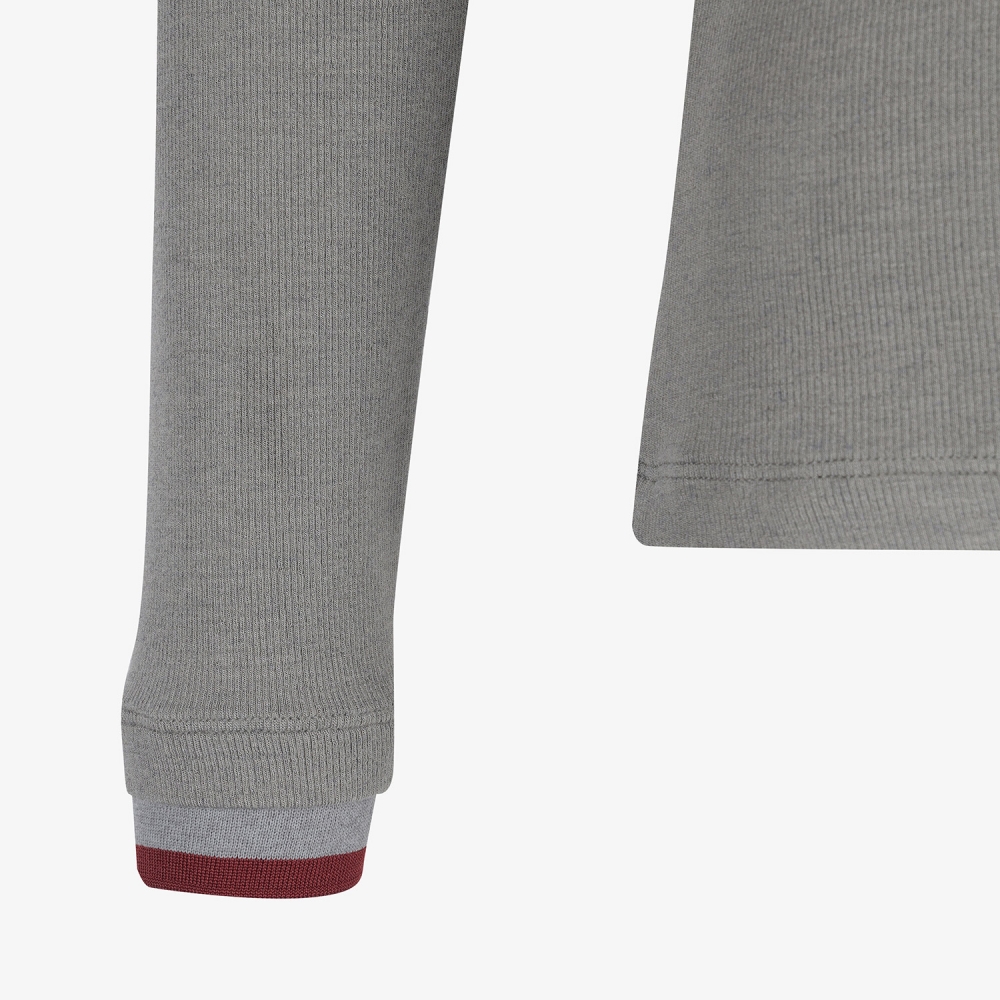 사우스케이프 여성 후드 하프집 베이스레이어_그레이