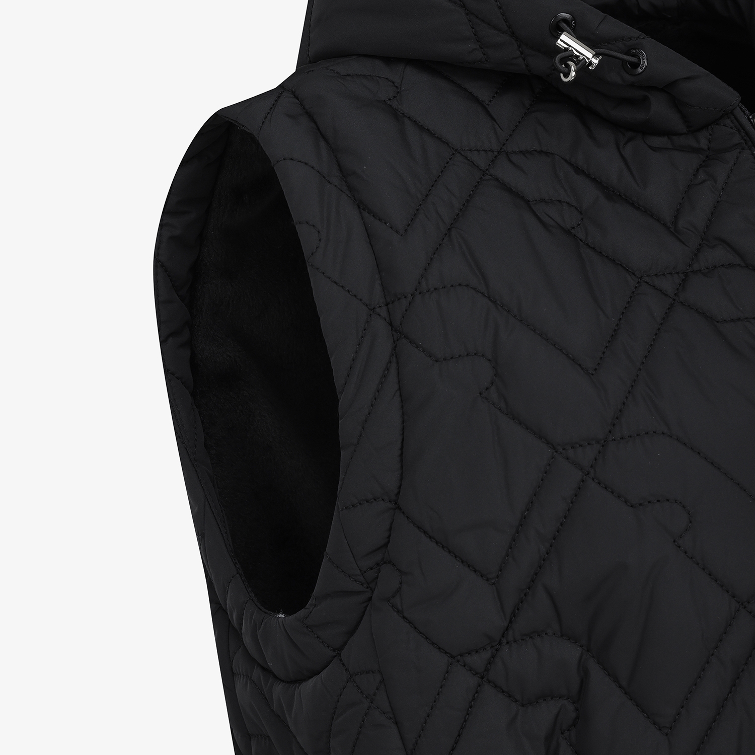 사우스케이프 여성 볼란테 퀼팅 패딩 후드 베스트_블랙