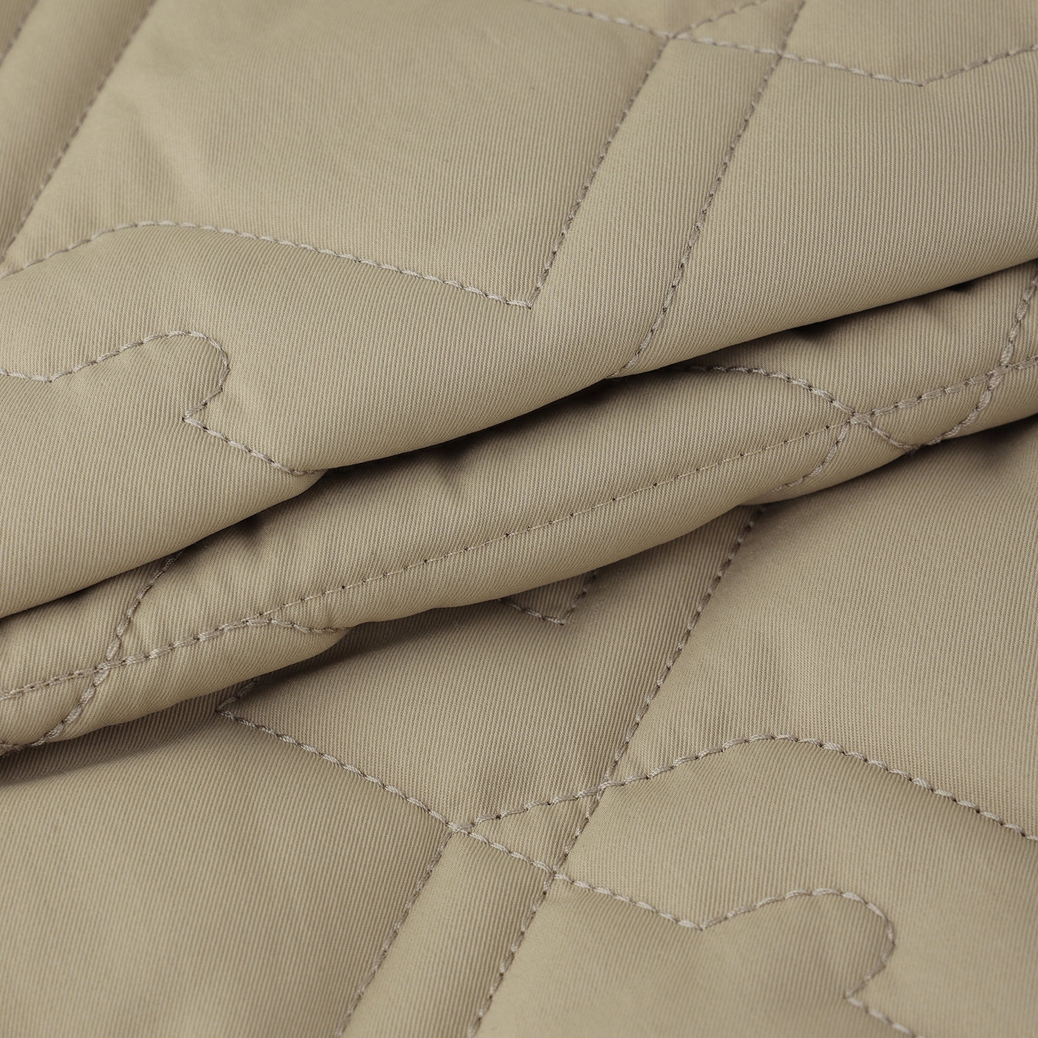 사우스케이프 여성 볼란테 퀼팅 패딩 후드 베스트_카키 베이지