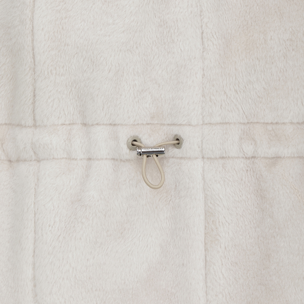 사우스케이프 여성 볼란테 퀼팅 패딩 후드 베스트_카키 베이지