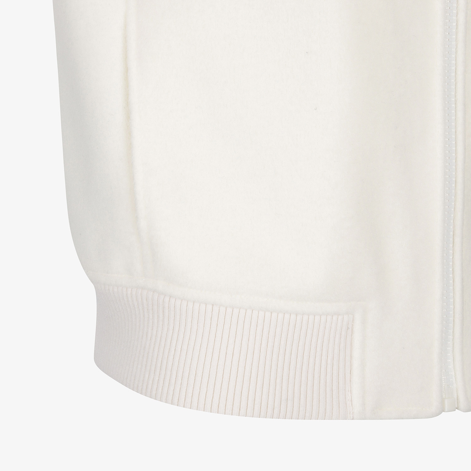 여성 사우스크로스 울 하이넥 집업 베스트_화이트