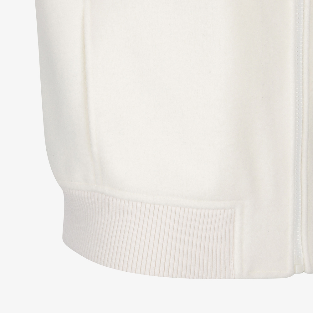 여성 사우스크로스 울 하이넥 집업 베스트_화이트