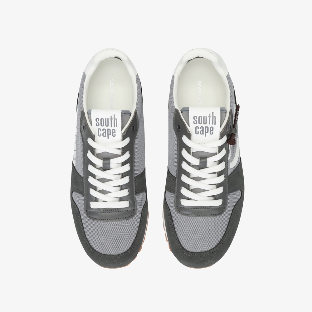 사우스케이프 남성 뉴 로고 배색 스파이크리스화_그레이