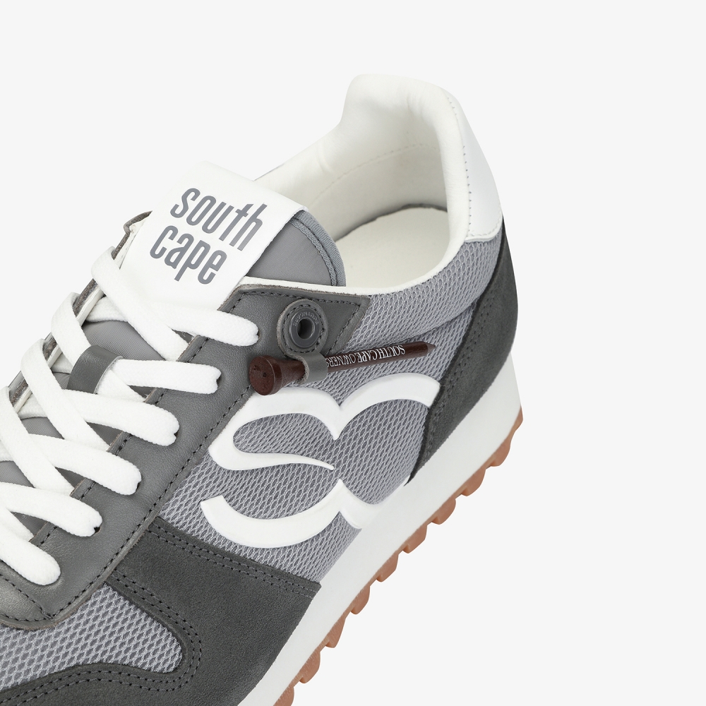 사우스케이프 남성 뉴 로고 배색 스파이크리스화_그레이