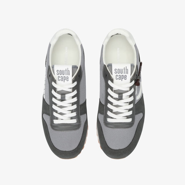 사우스케이프 남성 뉴 로고 배색 스파이크리스화_그레이