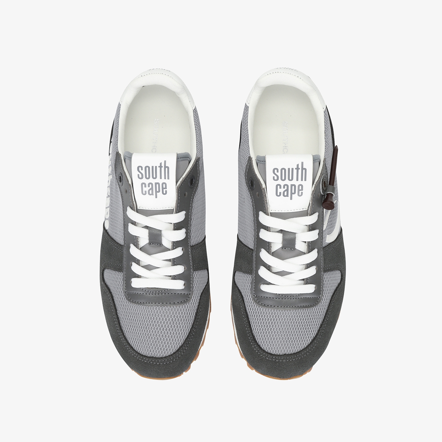 사우스케이프 여성 뉴 로고 배색 스파이크리스화_그레이