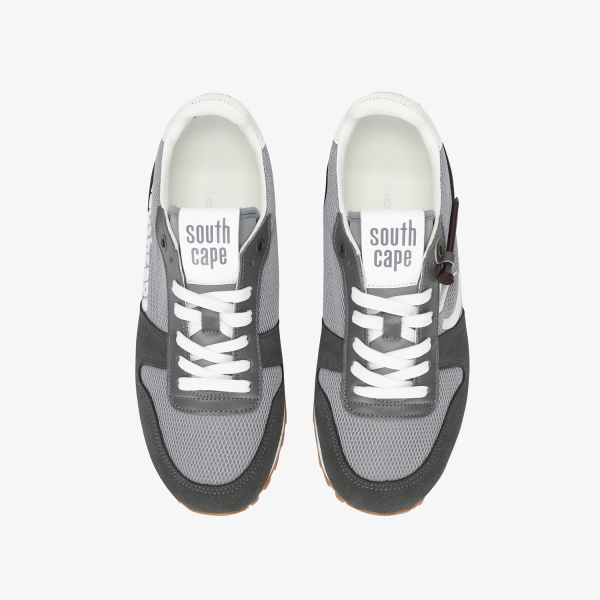 사우스케이프 여성 뉴 로고 배색 스파이크리스화_그레이