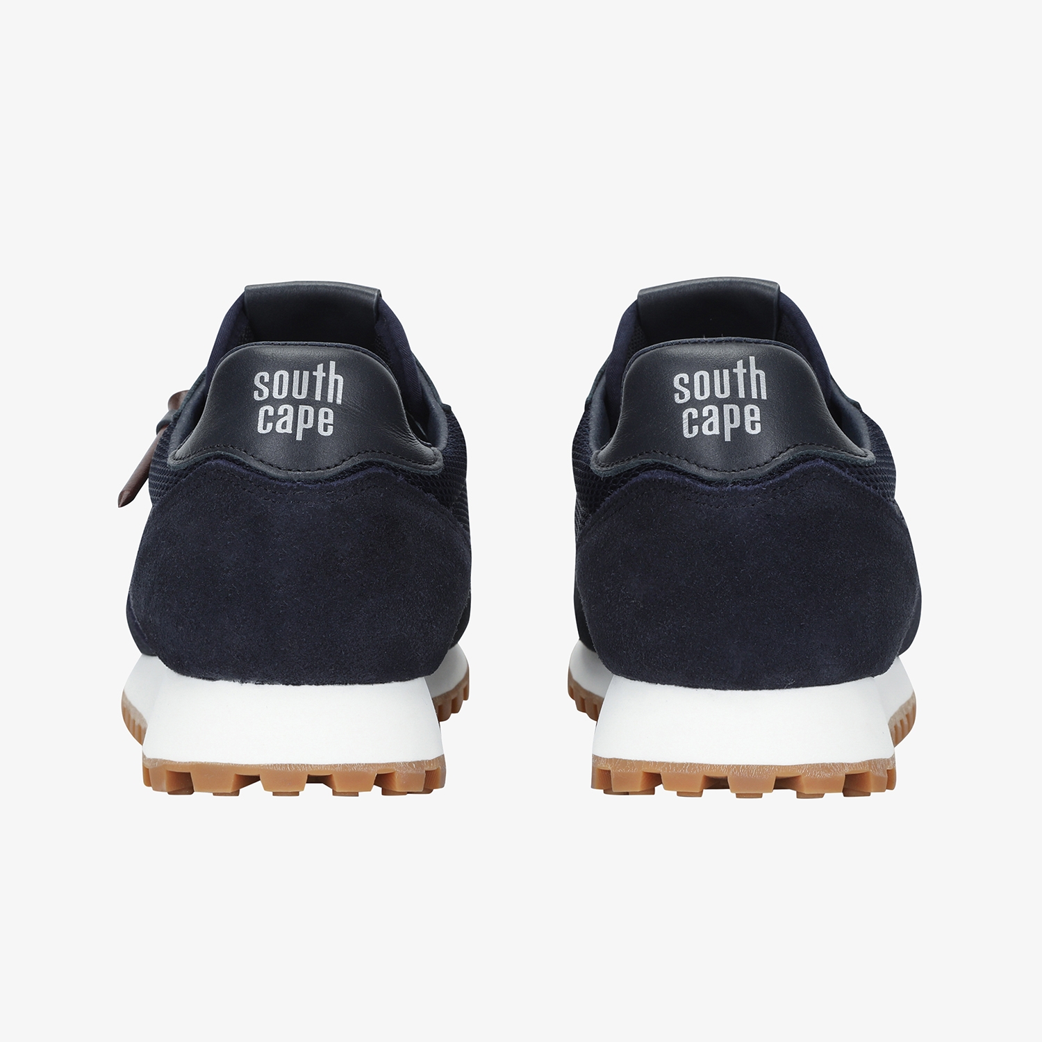 사우스케이프 여성 뉴 로고 배색 스파이크리스화_네이비