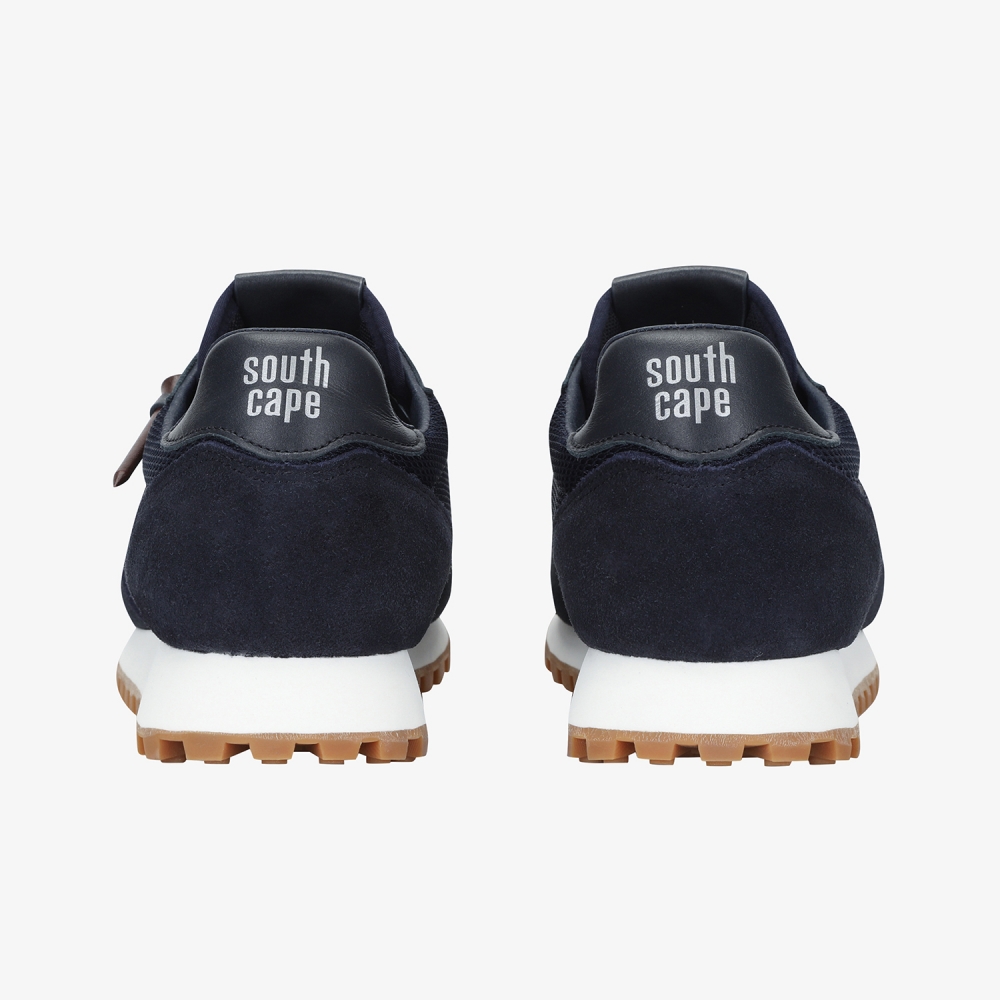 사우스케이프 여성 뉴 로고 배색 스파이크리스화_네이비