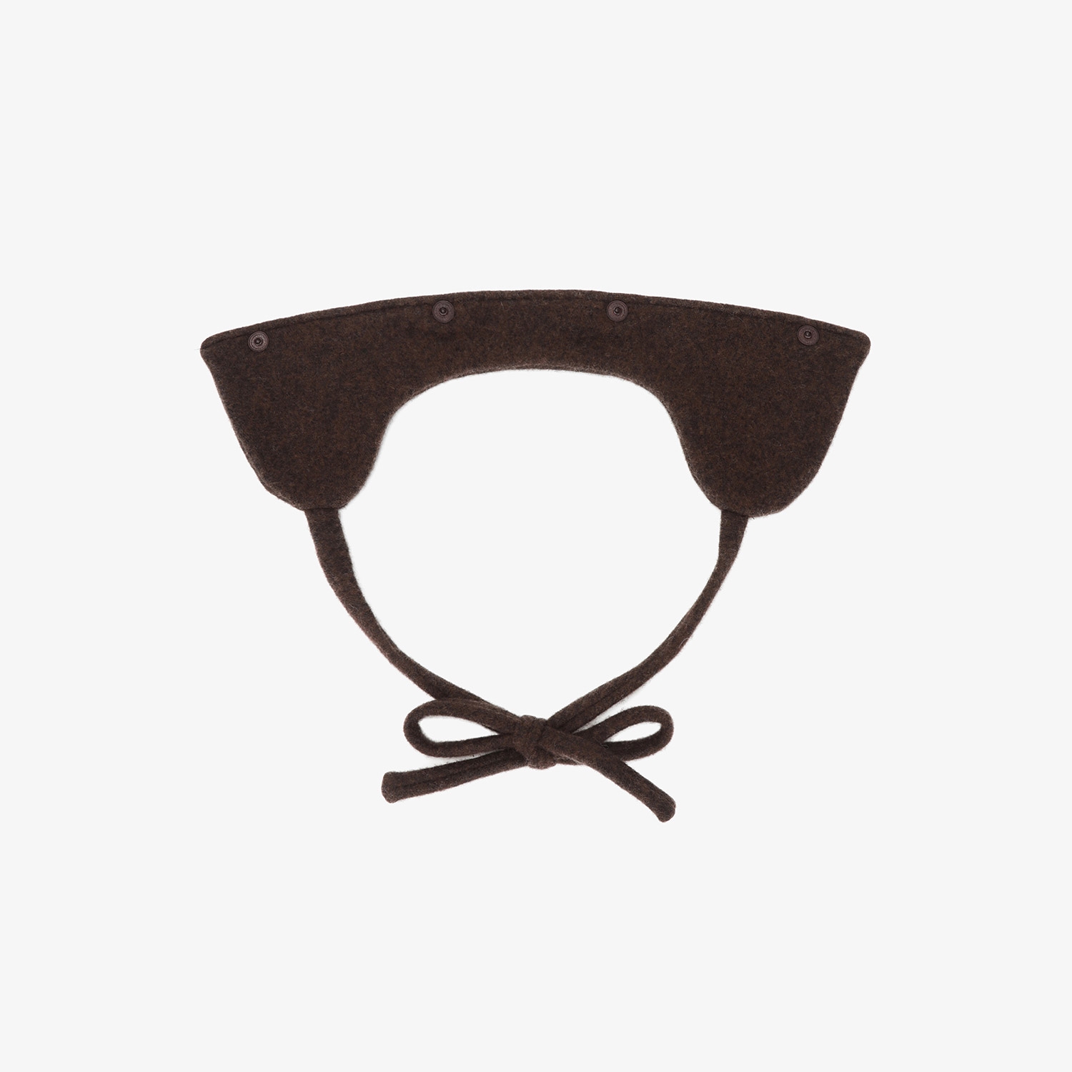 사우스케이프 여성 2-WAY 이어머프 울 버킷햇_다크 브라운