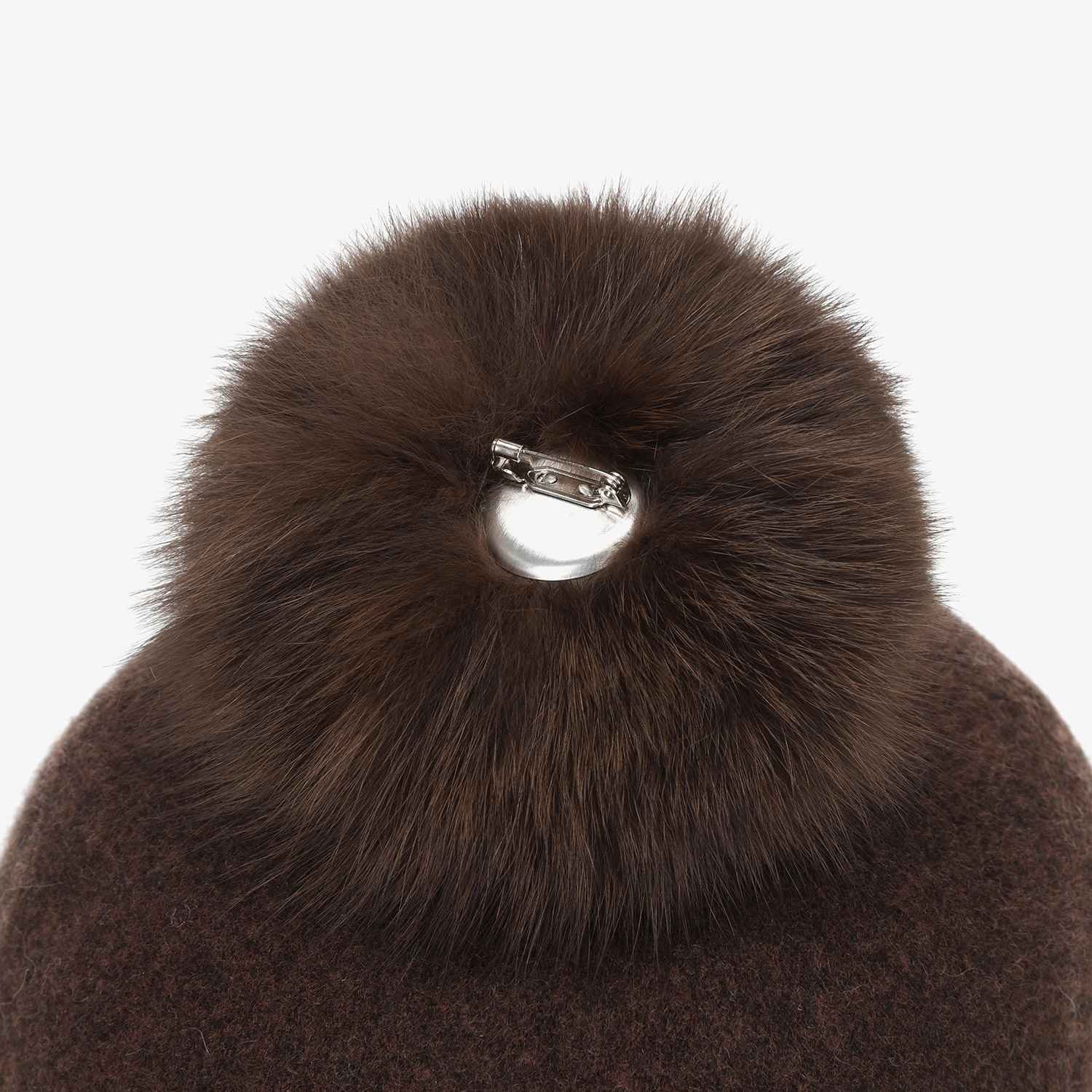 사우스케이프 여성 2-WAY 이어머프 울 버킷햇_다크 브라운