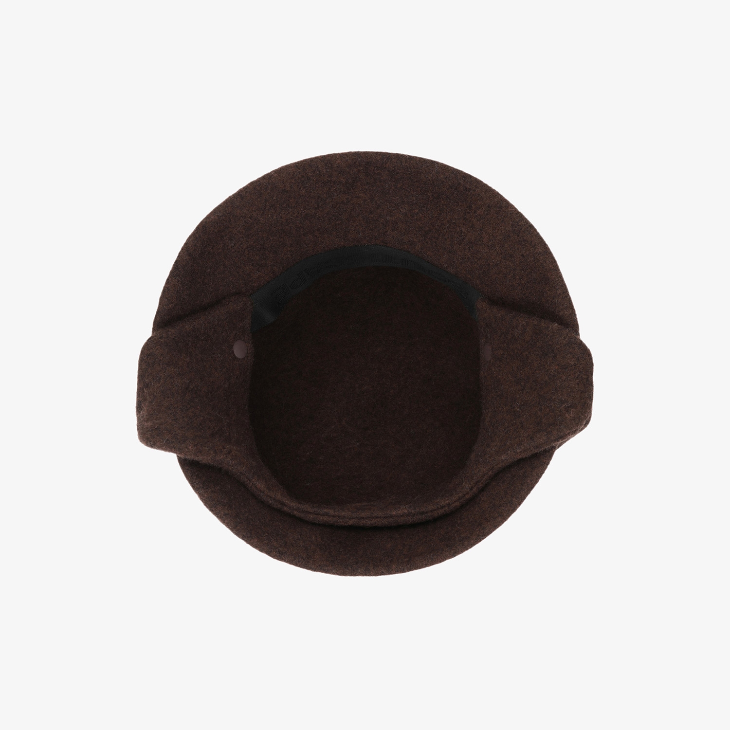 사우스케이프 여성 2-WAY 이어머프 울 버킷햇_다크 브라운