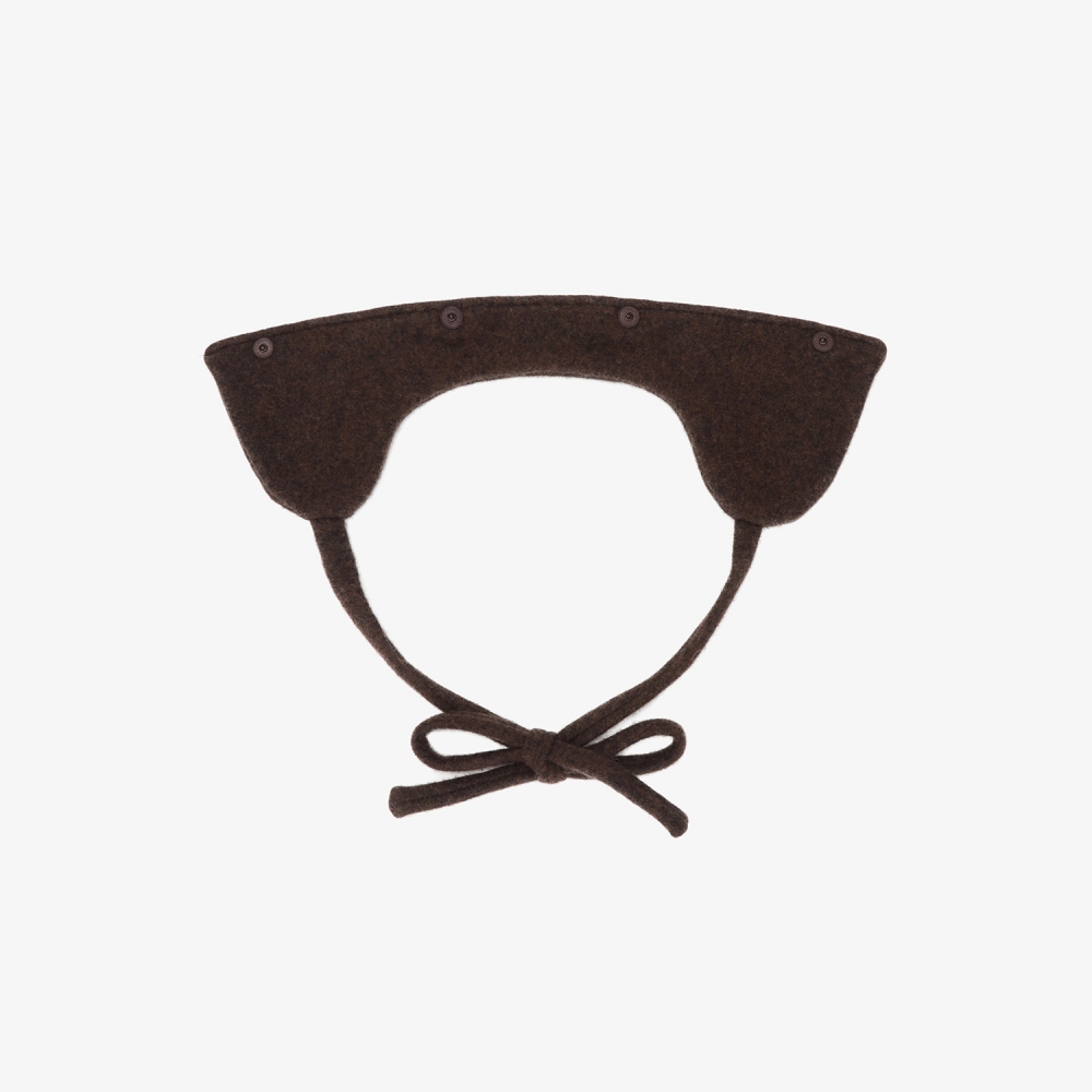 사우스케이프 여성 2-WAY 이어머프 울 버킷햇_다크 브라운