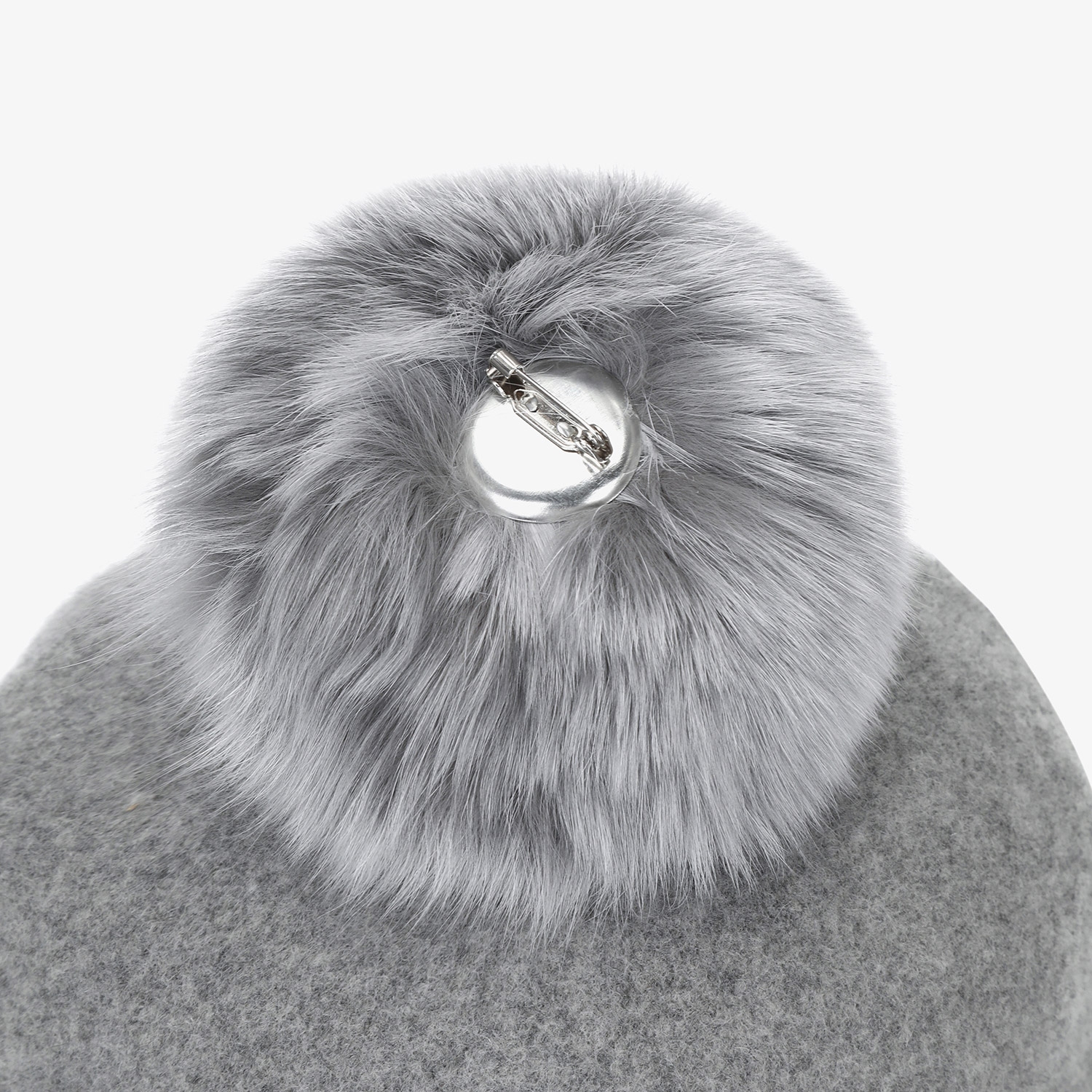 사우스케이프 여성 2-WAY 이어머프 울 버킷햇_그레이