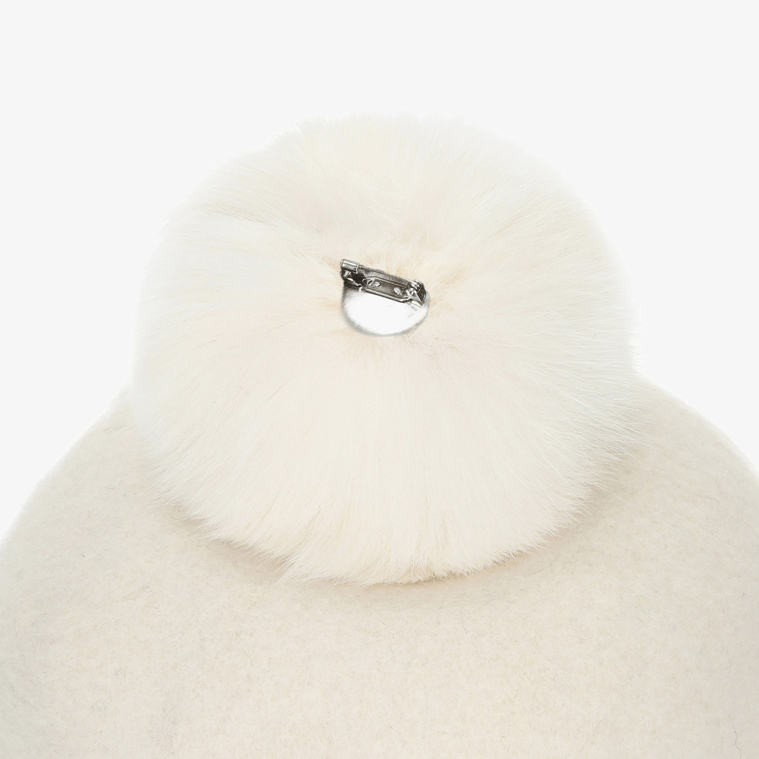 사우스케이프 여성 2-WAY 이어머프 울 버킷햇_아이보리