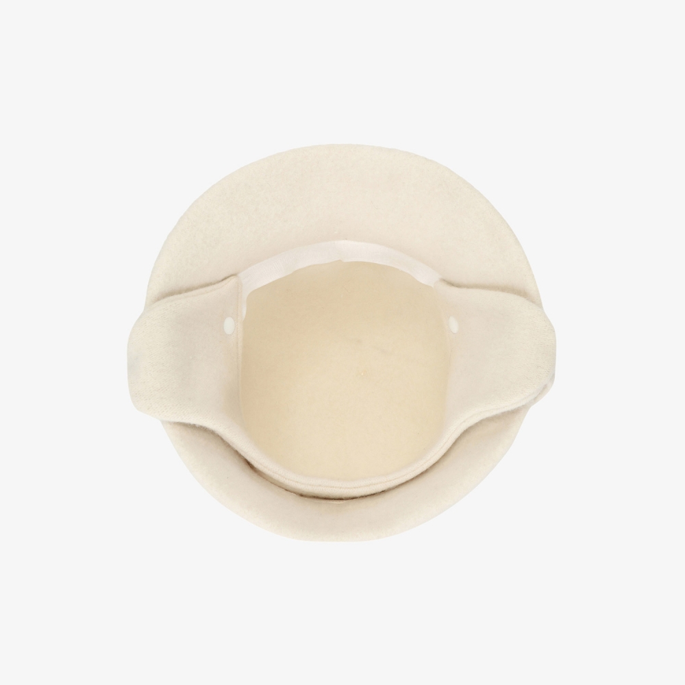 사우스케이프 여성 2-WAY 이어머프 울 버킷햇_아이보리