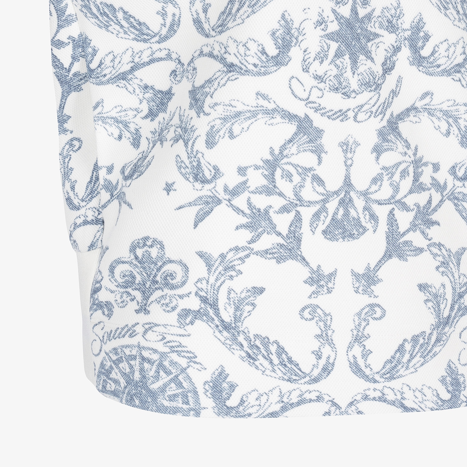 여성 사우스크로스 프린트 하이넥 후드 티셔츠_네이비