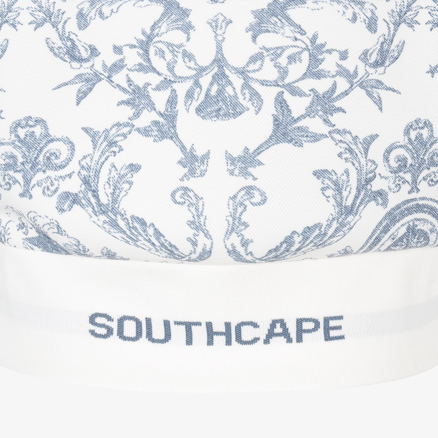 여성 사우스크로스 프린트 하이넥 후드 티셔츠_네이비