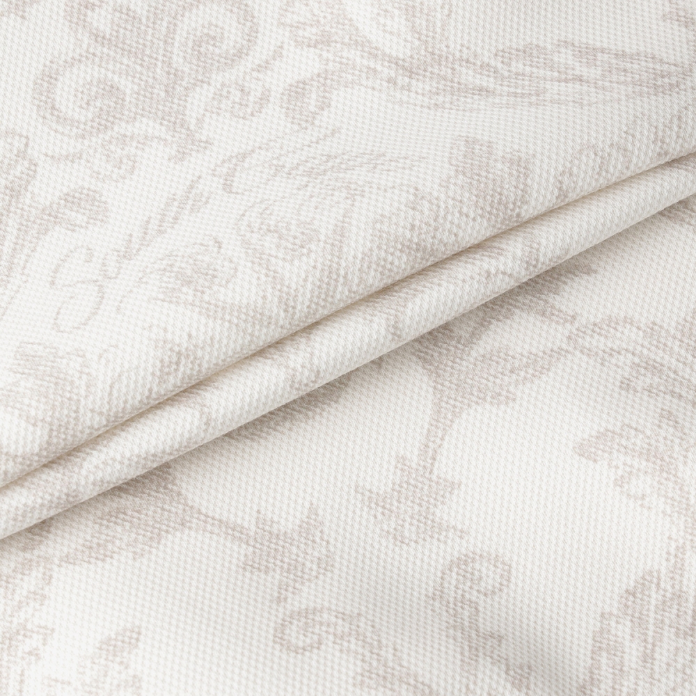 여성 사우스크로스 프린트 하이넥 후드 티셔츠_세피아