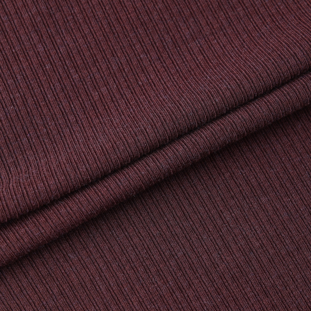 사우스케이프 여성 캐시미어 브이넥 레이어드 카라 티셔츠_브라운