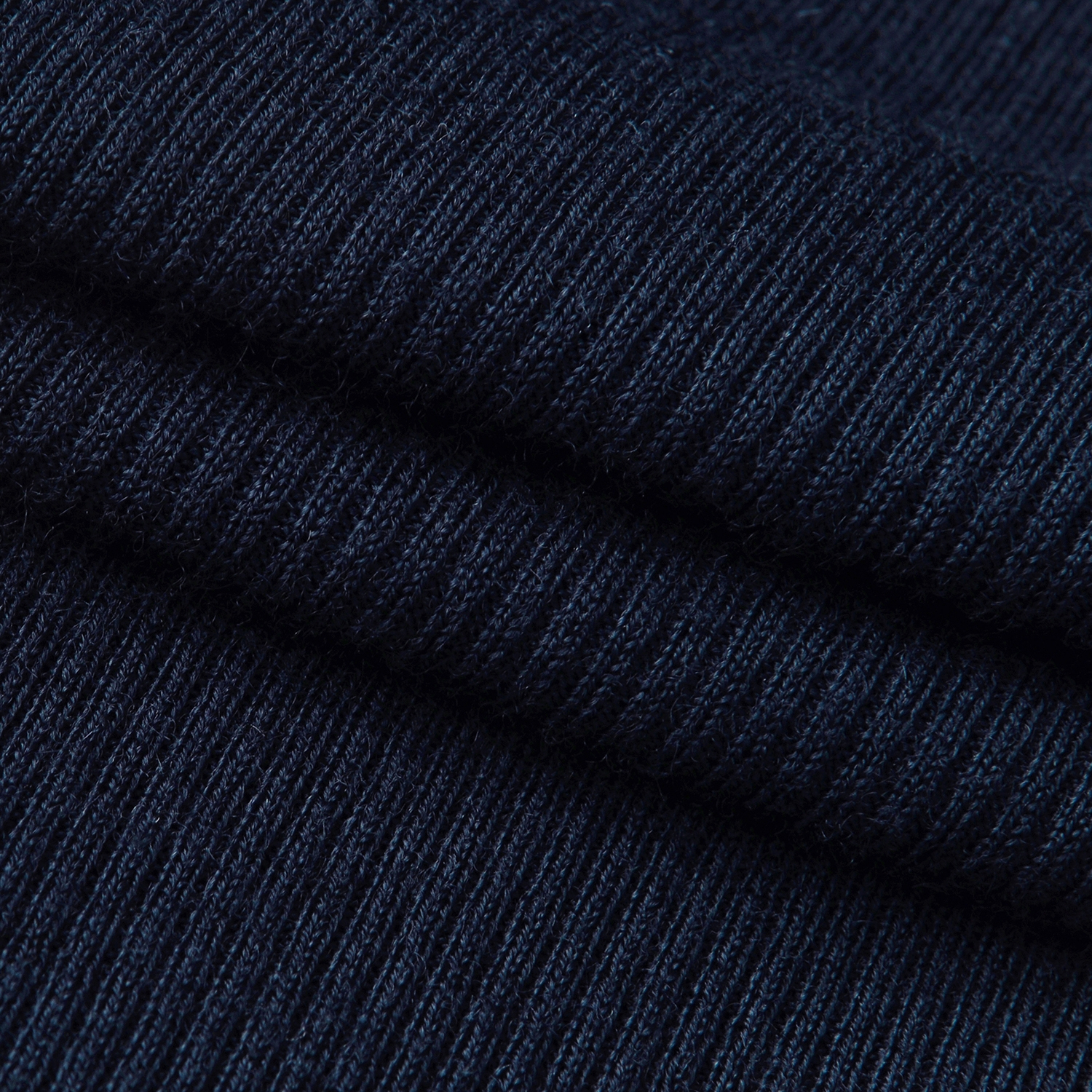 사우스케이프 여성 캐시미어 브이넥 레이어드 카라 티셔츠_네이비