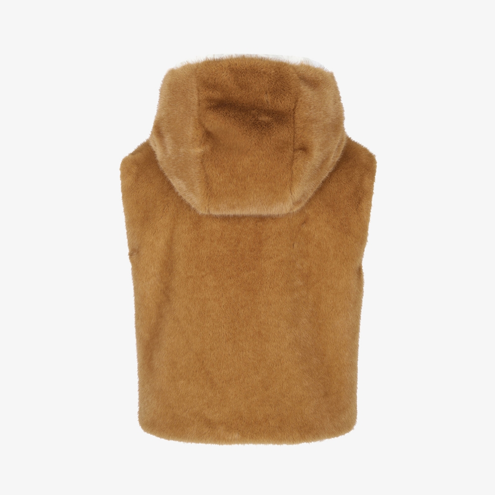 사우스케이프 여성 에센셜 리버시블 퍼 베스트_카멜