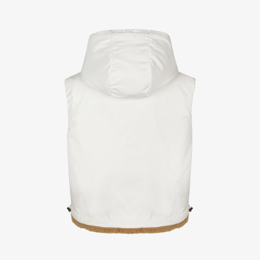 사우스케이프 여성 에센셜 리버시블 퍼 베스트_카멜