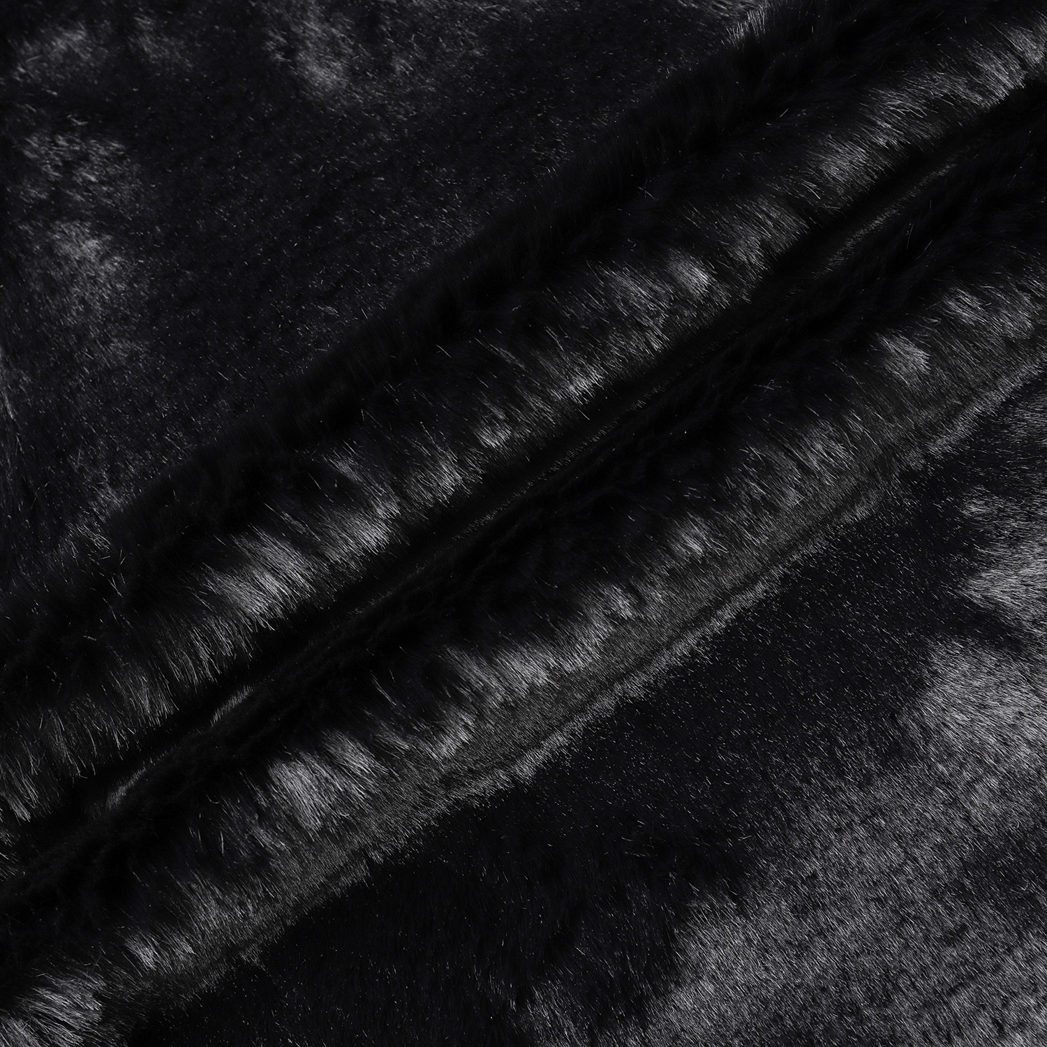 사우스케이프 여성 리버시블 퍼 후드 베스트_블랙