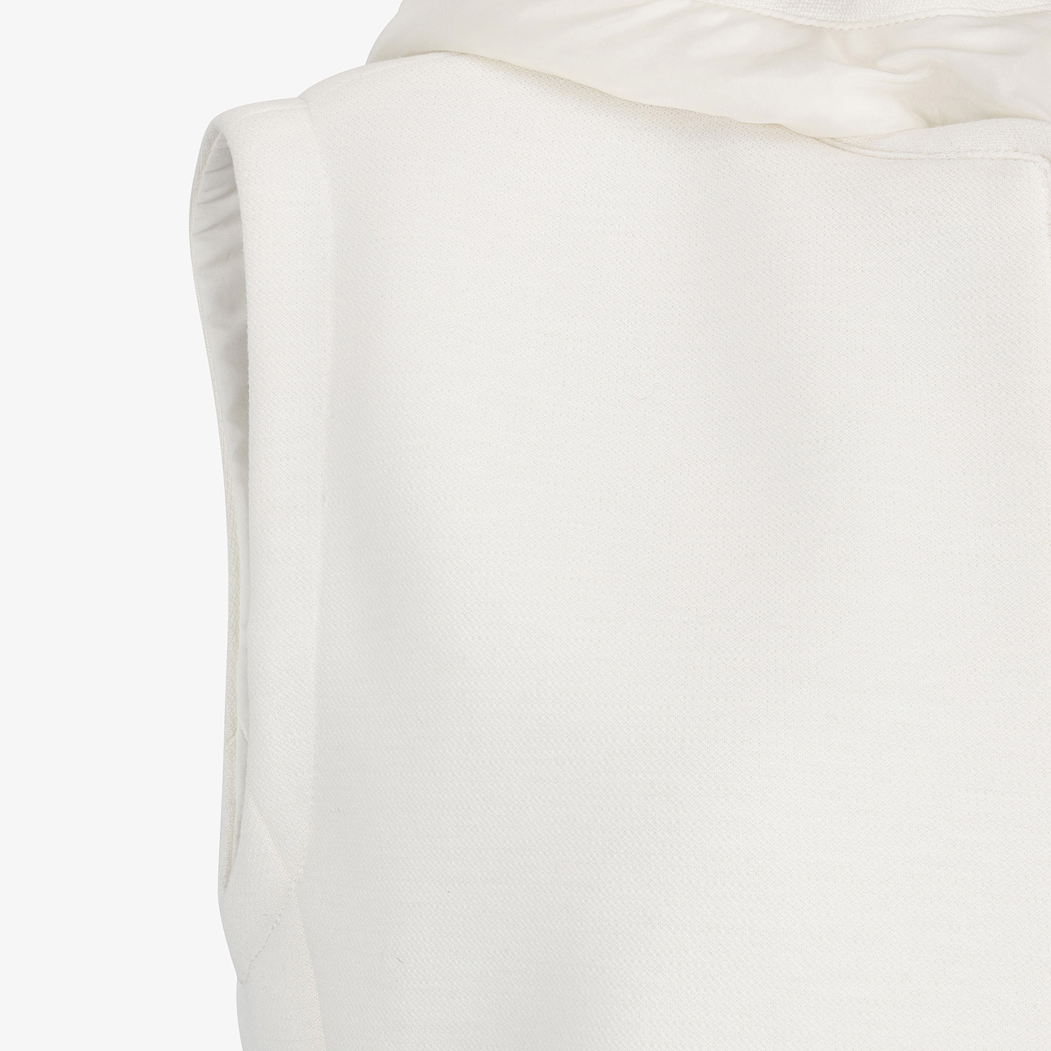 여성 사우스크로스 하이넥 저지 후드 베스트_아이보리