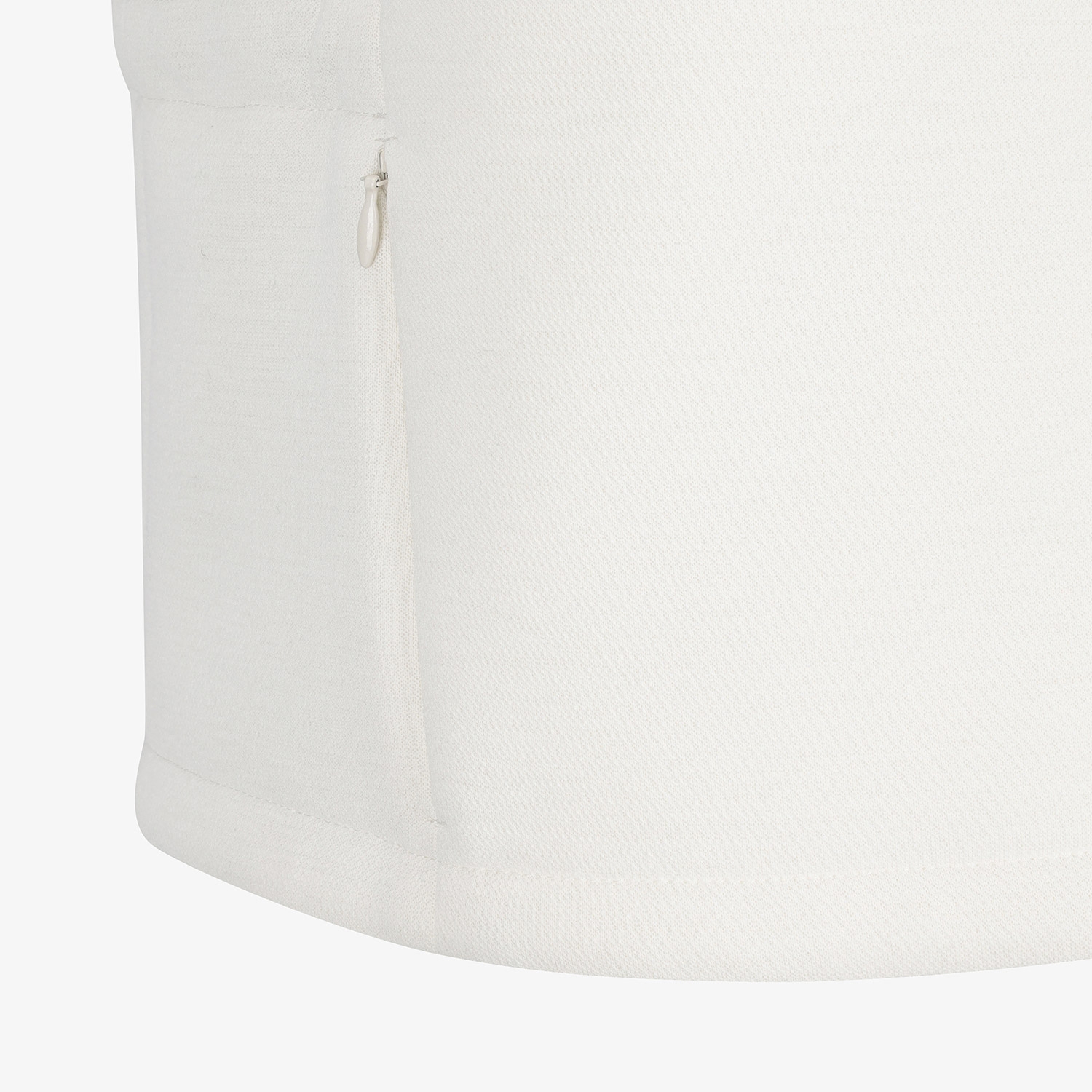 여성 사우스크로스 하이넥 저지 후드 베스트_아이보리