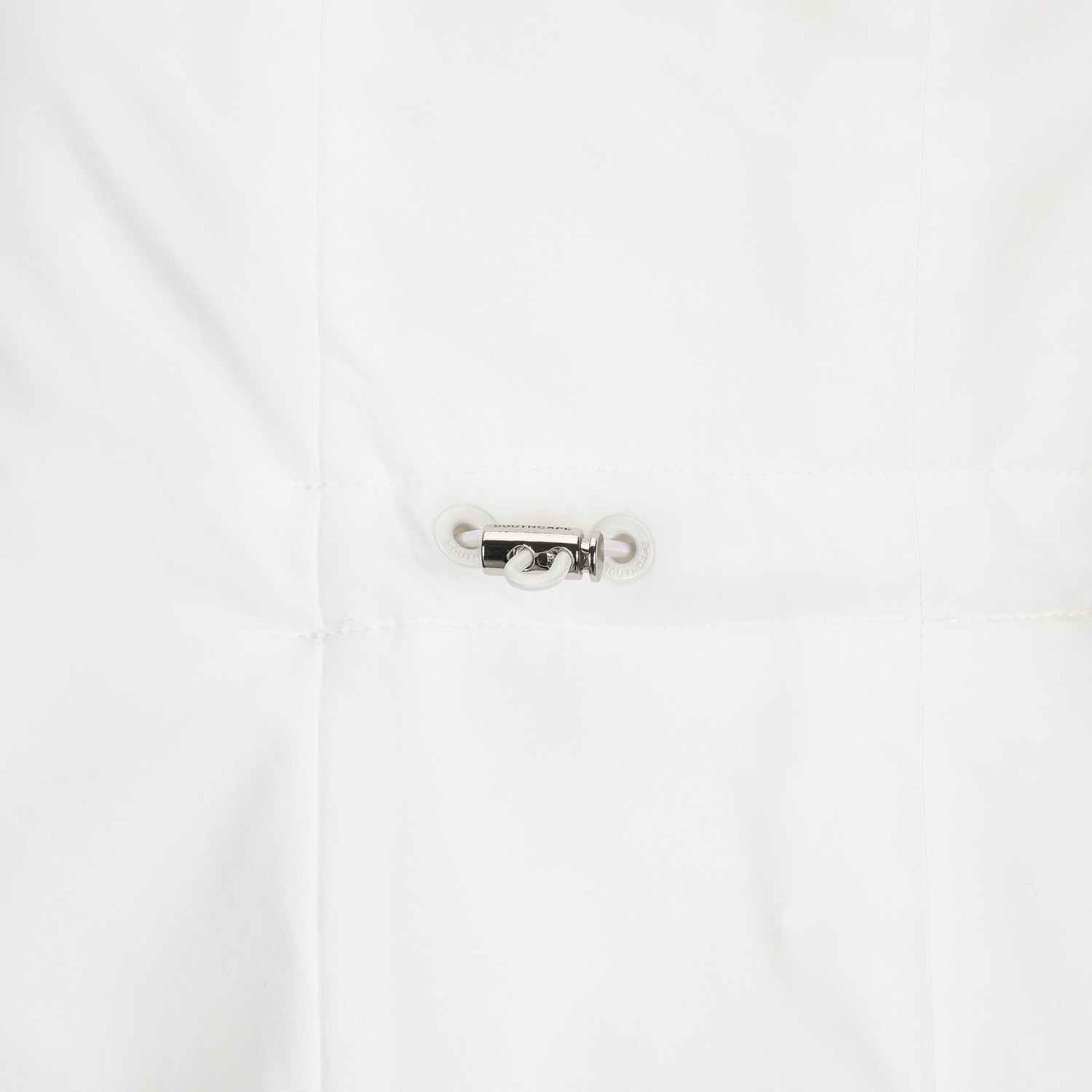 여성 사우스크로스 하이넥 저지 후드 베스트_아이보리