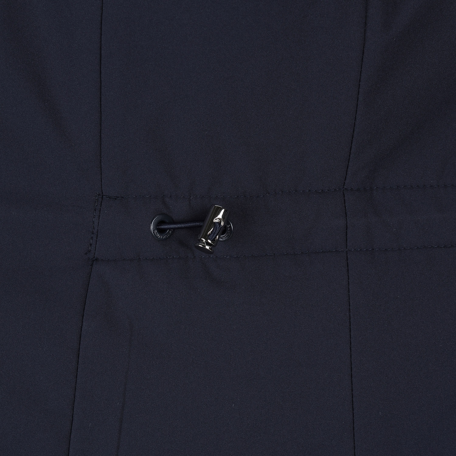 여성 사우스크로스 배색 후드 패딩 베스트_다크 네이비